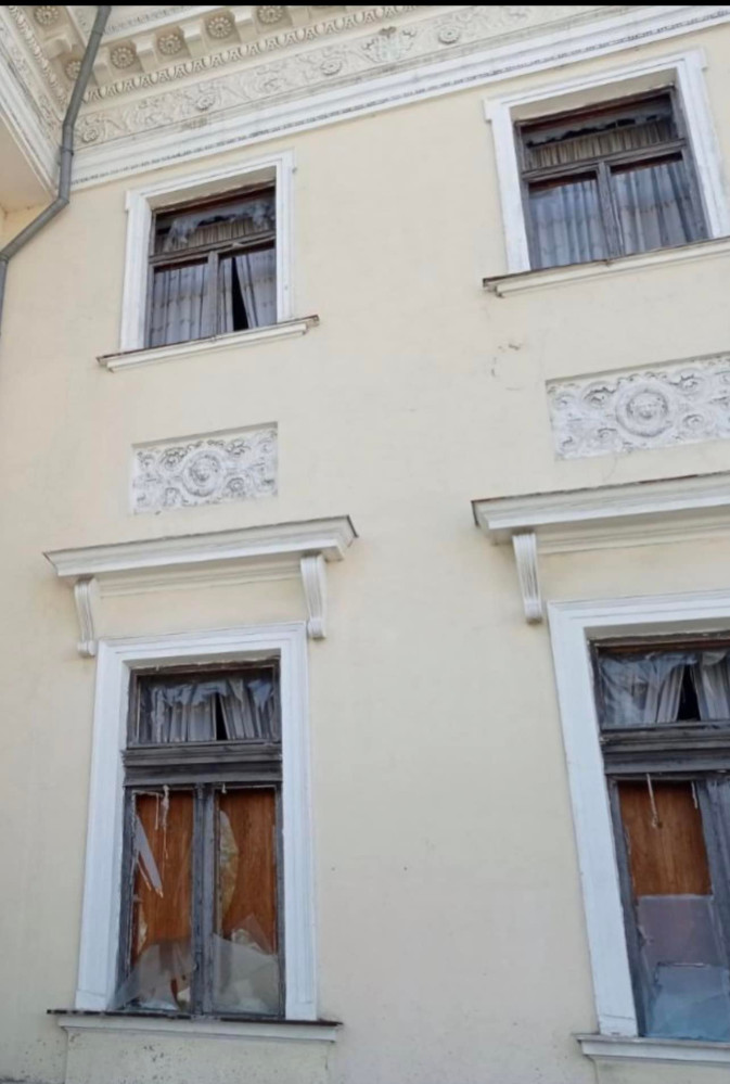 The former Palace of Count Vorontsov was damaged in a missile attack on May 8, 2022